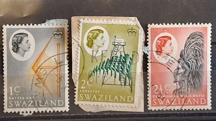 1962 - Swaziland - 1 + 2 + 2½  - Queen Elizabeth II