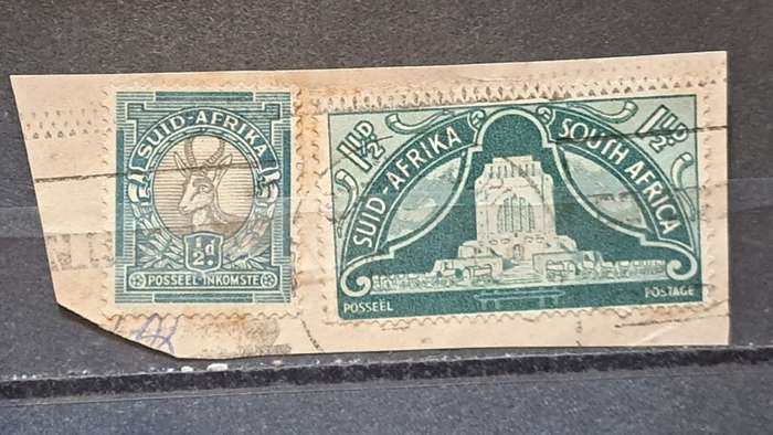1926-1927/1949 - South Africa - ½  + 1½  - Definitive Issues + Inauguration of Voortrekker Monument