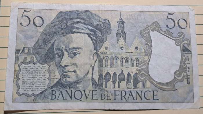 1987 - France  - 50 Francs Quentin de la Tour  -  Demonetised - Nov 2005 -  F.48 484643