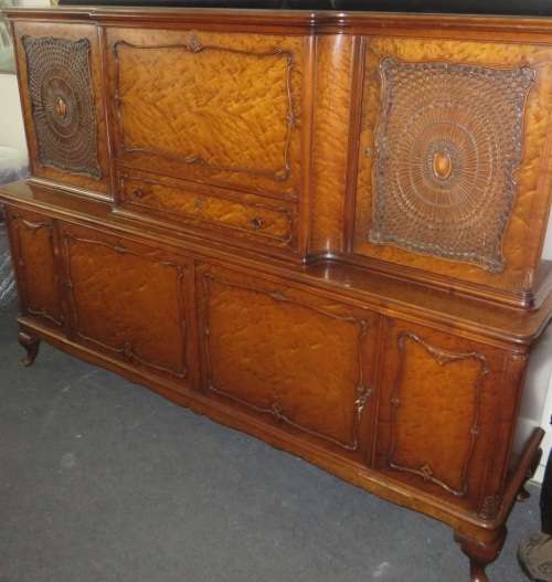 Beautiful Burr Walnut Cabinet / Sideboard** What a Stunning Piece**WOW**