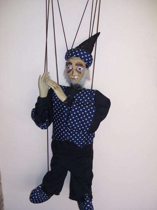 VERY LARGE HAND CARVED MARIONETTE!!!!**106 CM HIGH***