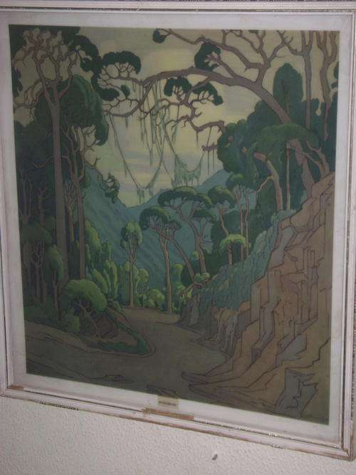 BEAUTIFUL FRAMED " PIERNEEF " PRINT - #3 - " WOODBUSH"