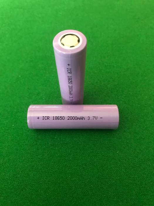 18650 High Capacity Lithium Batteries 3.7V 2000Mah 1C