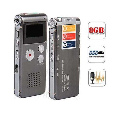 Digital Audio Voice Recorder Rechargeable 8G USB Dictaphone MP3 Player