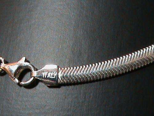 45 CM X 4 MM STERLING SILVER FLAT SNAKE CHAIN