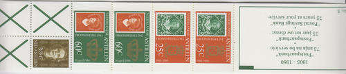 Netherlands Antilles, 1980 75y Postal savings Bank,booklet MNH (PB05)