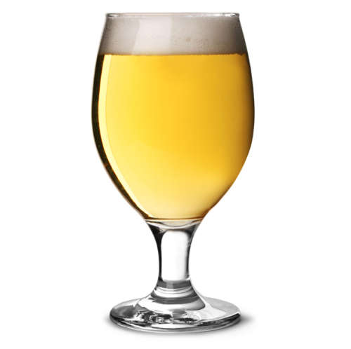 6 Piece Clear Classy Stemmed Craft Beer and Ale Glass Set