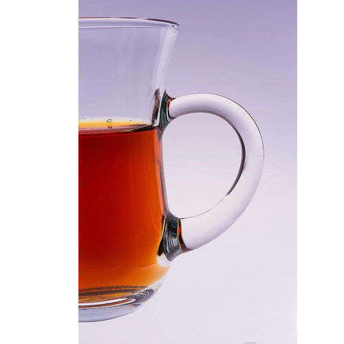 6 Piece Elegant Clear Turkish Glass Tea and Coffee Mug Set