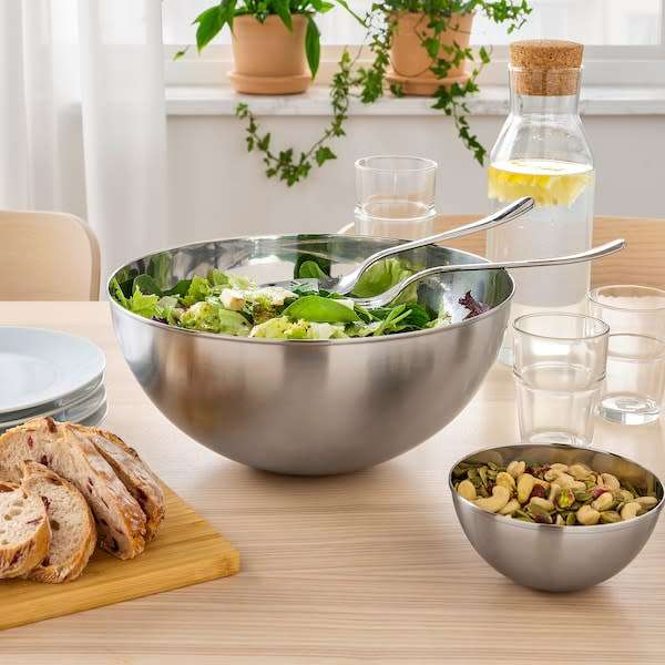 Stainless Steel Mixing & Serving Bowl (19cm)