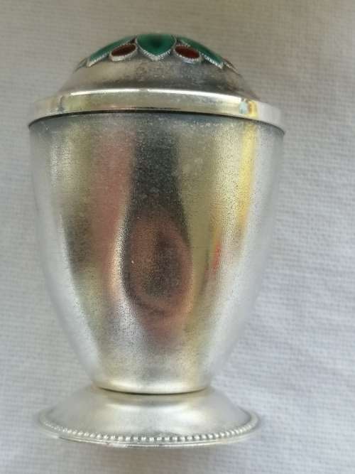 Outstanding Russian Silver and Enamel Cruet Set