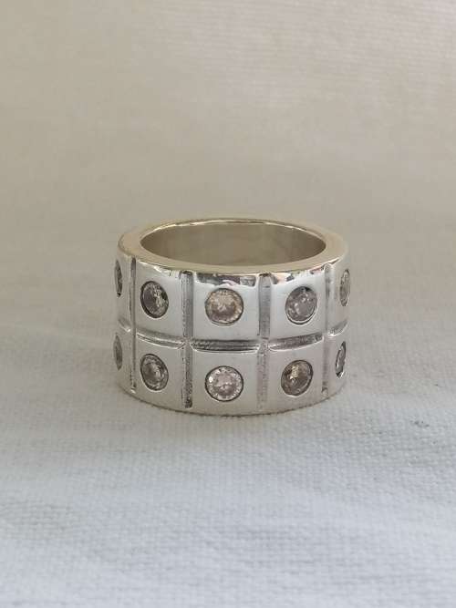 A Stunner !Euginio Campos Gold and Silver Ring