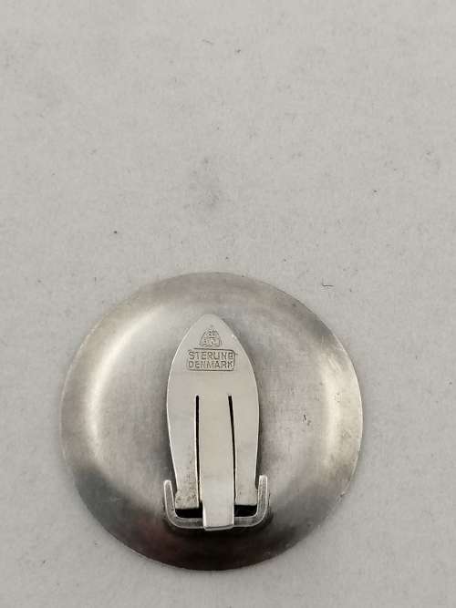 Anton Michelsen Vintage Silver Danish Clip on Earrings