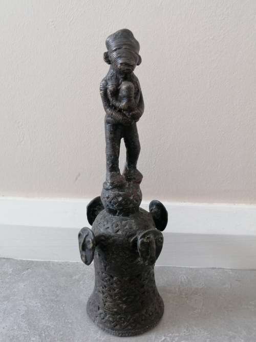 Cameroonian Tikar Bronze Ceremonial Bell