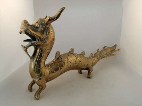 Brass Dragon with Damage
