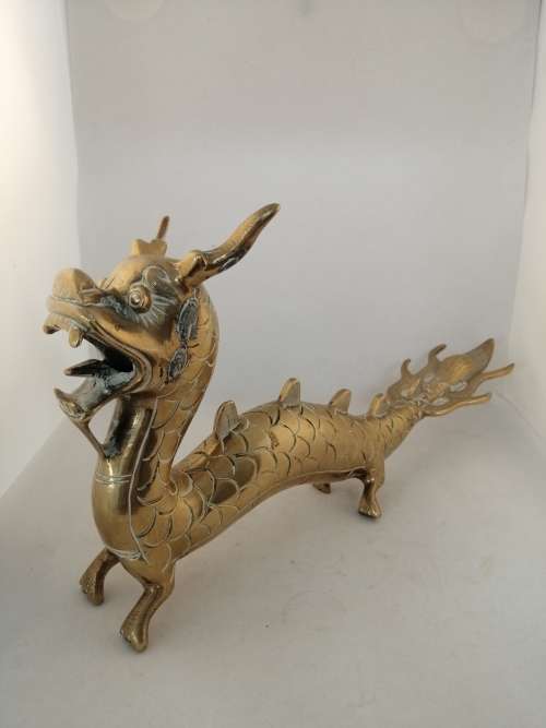 Brass Dragon with Damage