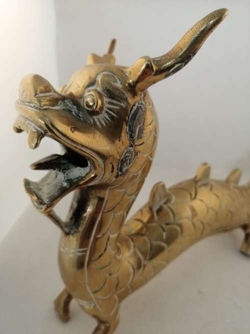 Brass Dragon with Damage