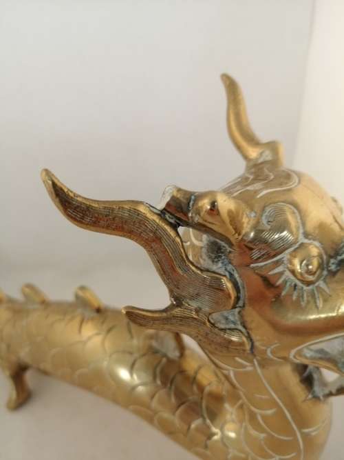 Brass Dragon with Damage