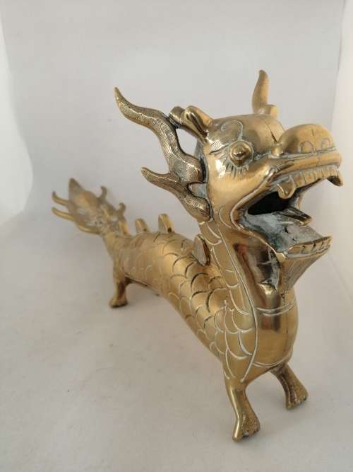 Brass Dragon with Damage
