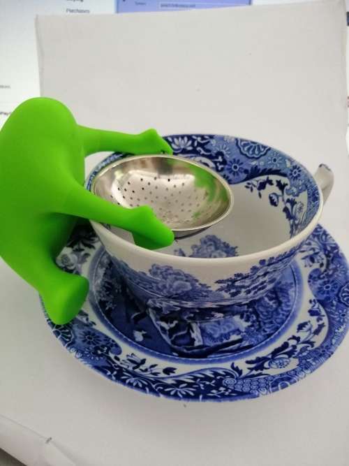 A fun Alessi vintage tea strainer