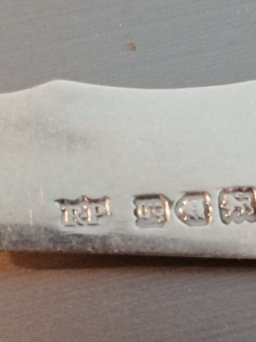 A RARE ART NOUVEAU STERLING SILVER MASTER BUTTER SPREADER KNIFE