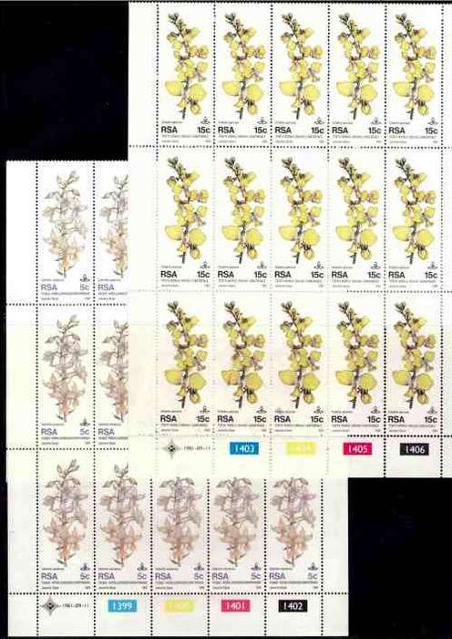 RSA 1981 ORCHIDS COMBO ( FULL SHEETS SET AND FDCS)
