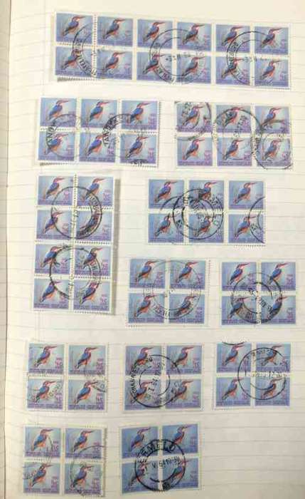 RSA 1st Defns. Large study lot / postmarks - unchecked - various printings - see images