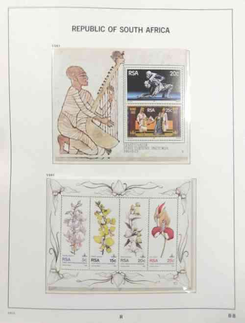 RSA DAVO album 1961 to 1984 - Partially complete and Great Condition !  41 pages in total
