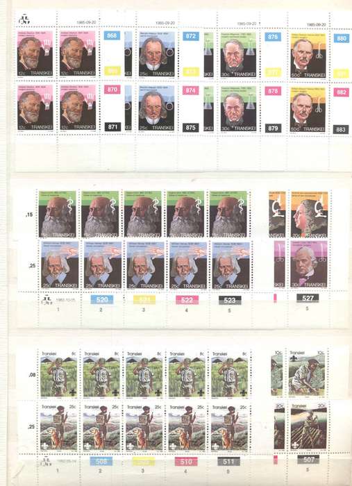 Homelands TBVC Nice Collection of controls , sheetlets etc - All Mint ! In 32 Side Ideal Stockbook