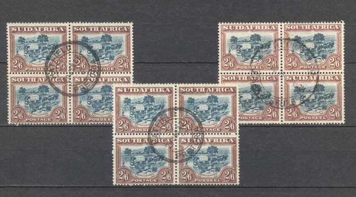 1930 CC 50 2s6d Roto Blocks - Used - Nice postmarks - CV R 8400 !!