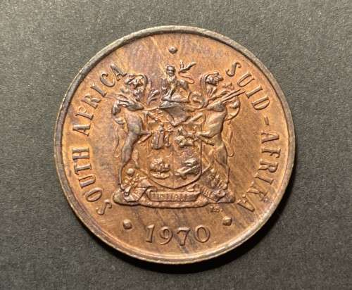 Excellent 1970 RSA 2 cent coin