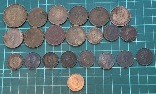 Complete collection of SA Union copper coins from 1923 to 1964 - PLEASE READ DESCRIPTION
