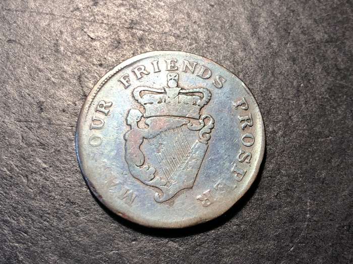 Undated (1757 - 1816) Bronze 1 penny token - Ireland Advocates
