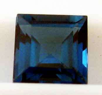 10 x 10 mm Princess cut South Sea Blue Topaz 5.48ct