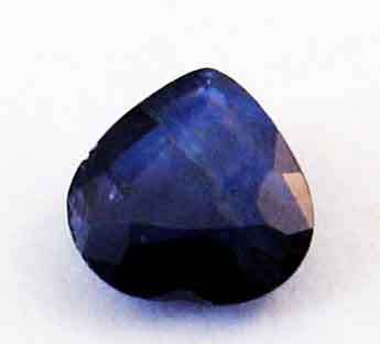 Genuine 5.50mm Heart cut Blue Sapphire  0.64ct