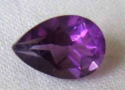 8.00 x 6.00 mm Pear cut Amethyst 0.86 cts.