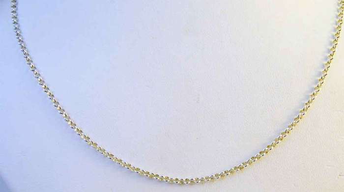Lovely, Sterling Silver 45 cm Long Chain.