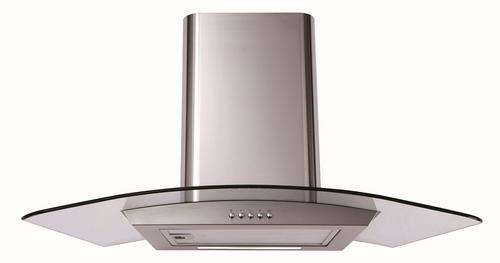 Matrix 90cm Curved Glass Stainless Steel Extractor