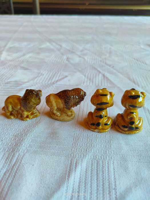 Nice large lot of vintage Wade Whimsies ornaments.