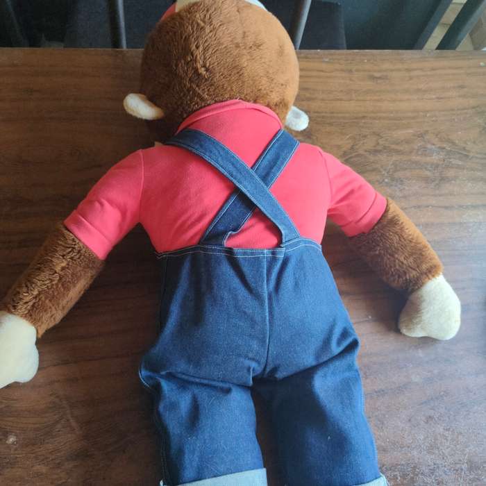 Huge stuffed ape - Benji - looks like Curious George
