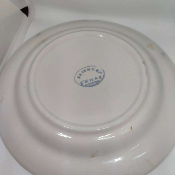Gorgeous vintage souvenir D'Algerie wall plate - marked Faience (Mila) and signed - Dahmane