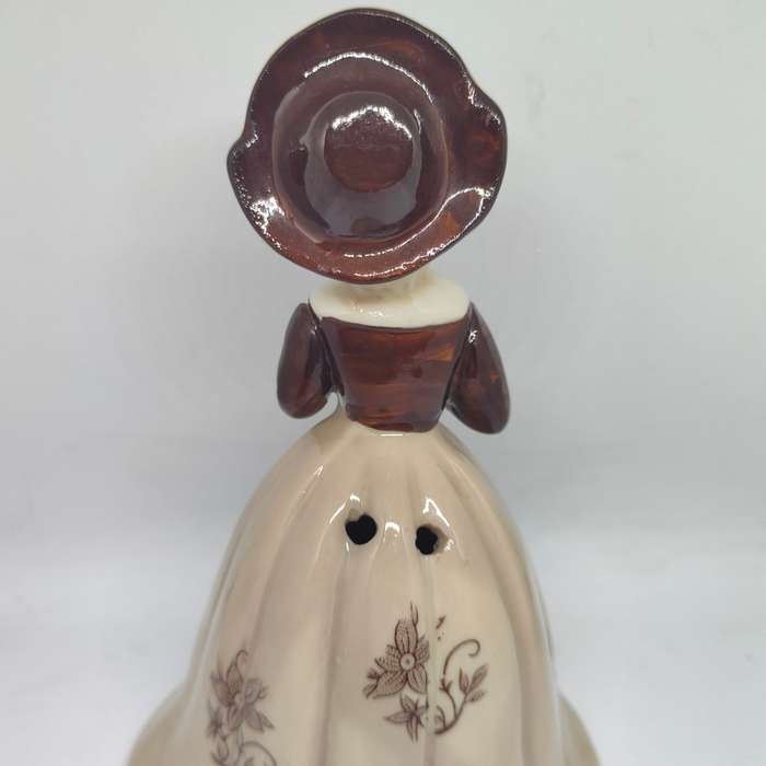 Vintage ceramic bell - victorian nun with bible
