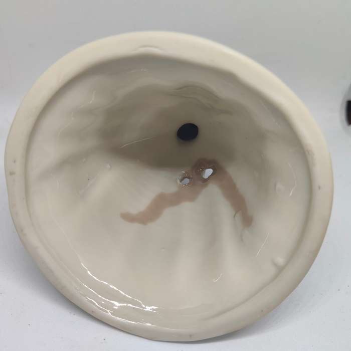 Vintage ceramic bell - victorian nun with bible