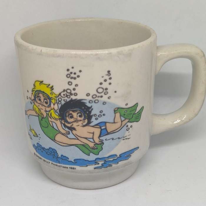 Vintage  collectable Sport-Billy Productions kids mug - 1981