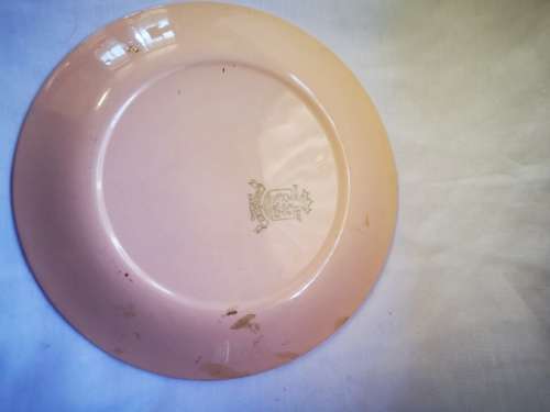 Rose Leaf Grindley, England handpainted plate