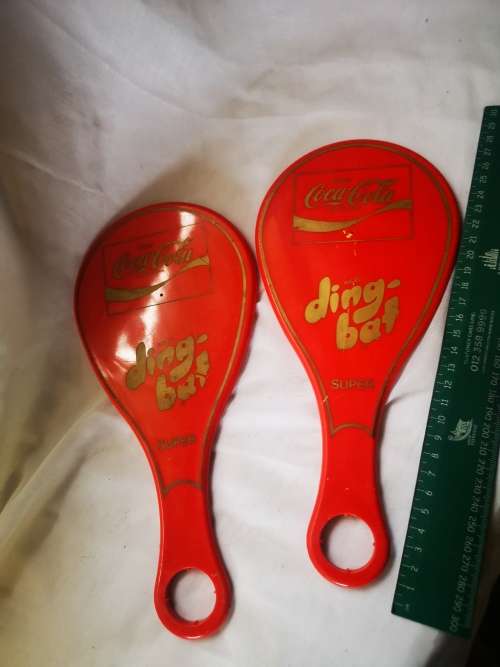 Two vintage 1980's Coca-Cola Russell ding-bat super on auction. Both for one bid!