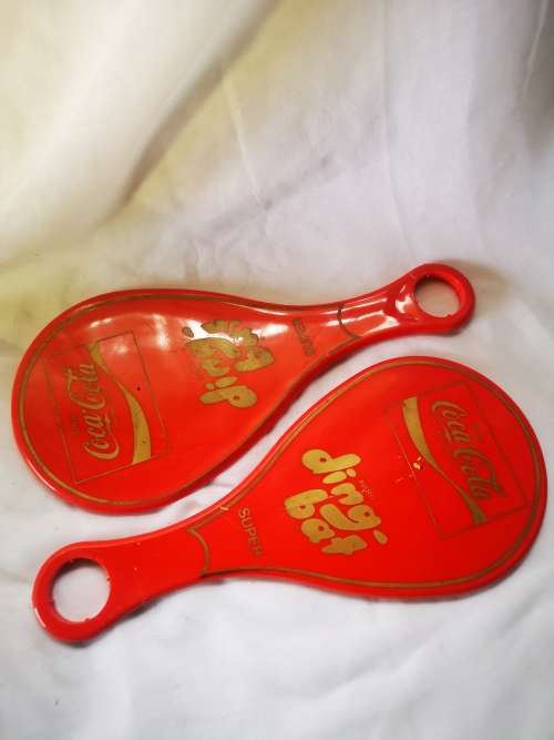 Two vintage 1980's Coca-Cola Russell ding-bat super on auction. Both for one bid!