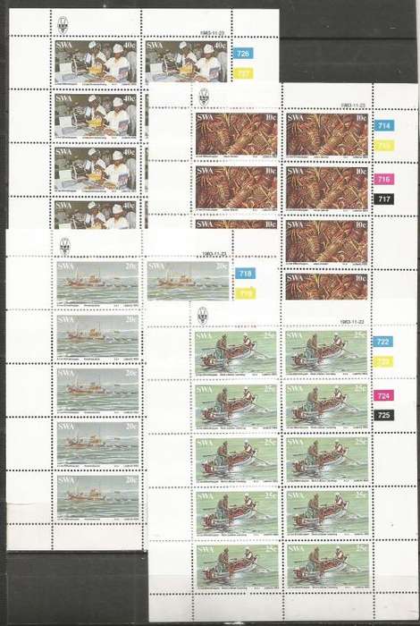 SWA UN MOUNTED MINT SHEETLET SET