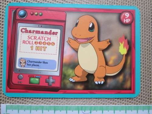 LARGE DOUBLE SIDED POKEMON TRADING CARD- CHARMANDER