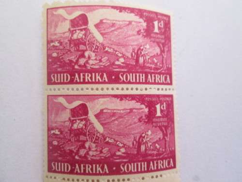 SOUTH AFRICA - 1949 2 MINT STAMPS INAUGURATION OF THE VOORTREKKERS
