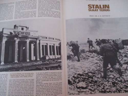VINTAGE DUTCH MAGAZINE ON THE 2ND WORLD WAR -STALINGRAD 1970
